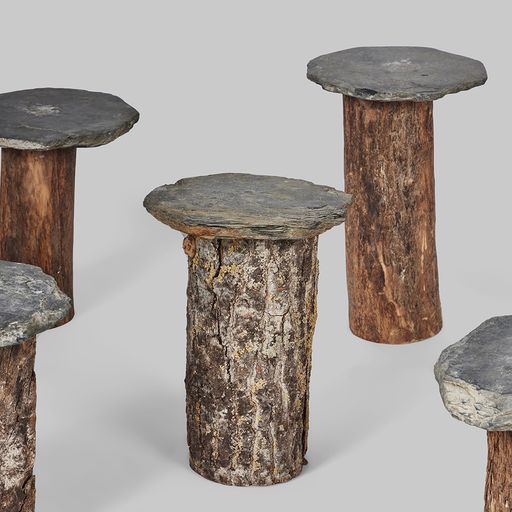 Collection of Slate Top Stump Tables