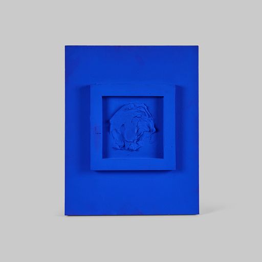 "Blue N1" Contemporary Mixed Media by Luis Urribarri