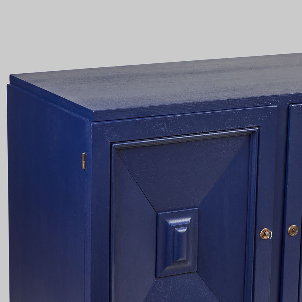 Vintage Circa 1960s Painted Oak Buffet