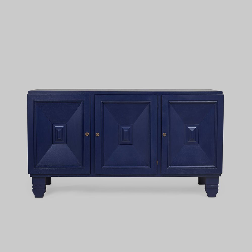 Vintage Circa 1960s Painted Oak Buffet