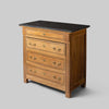 Antique Inlaid Chest of Drawers with Black Marble Top