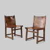 Vintage Pair of Paco Muñoz Riaza Leather Chairs