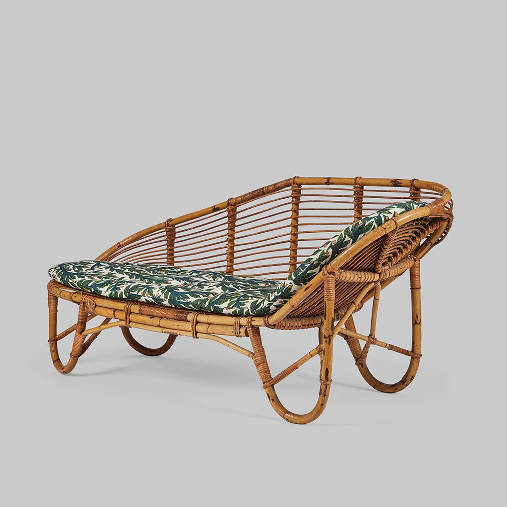 Vintage Rattan Daybed c.1960