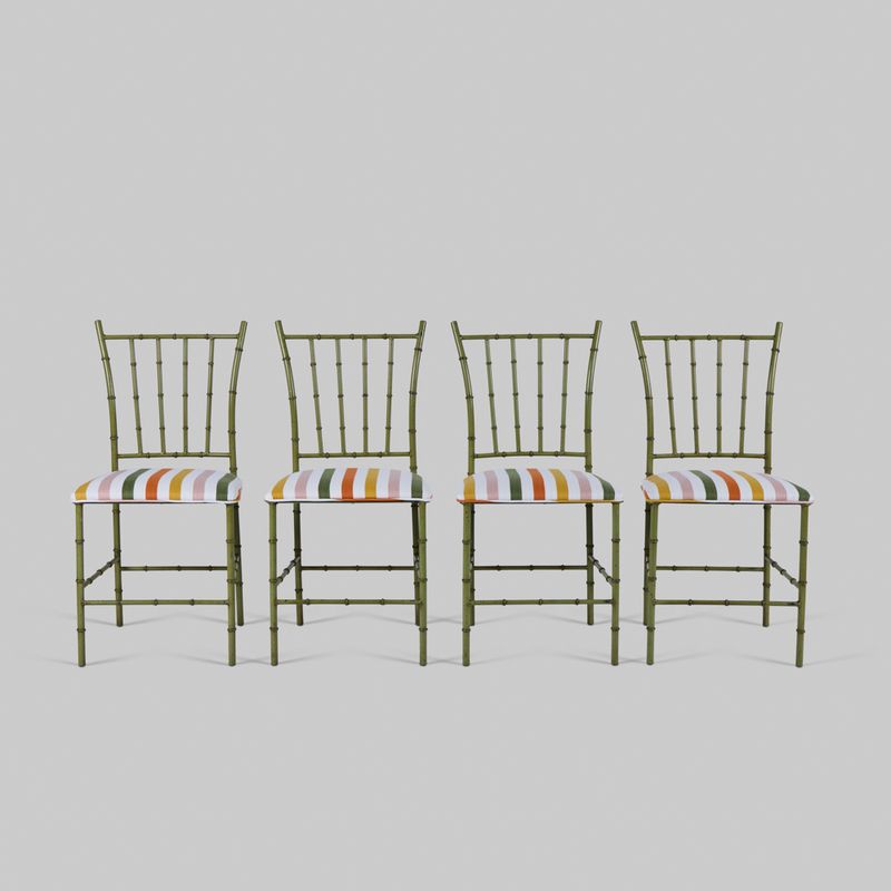 Vintage Mexican Dining Chairs, Set of 4