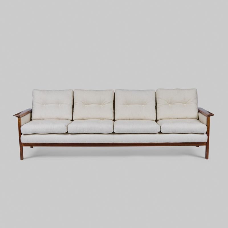 Vintage Mid-Century Sofa with Rosewood Frame