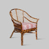 Piolo Bamboo Chair in Dusky Pink by Sharland England