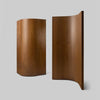 Pair of Vintage Herman Miller Curved Walnut Room Dividers