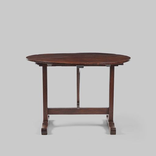 Vintage Round Flip Top Table Harbinger