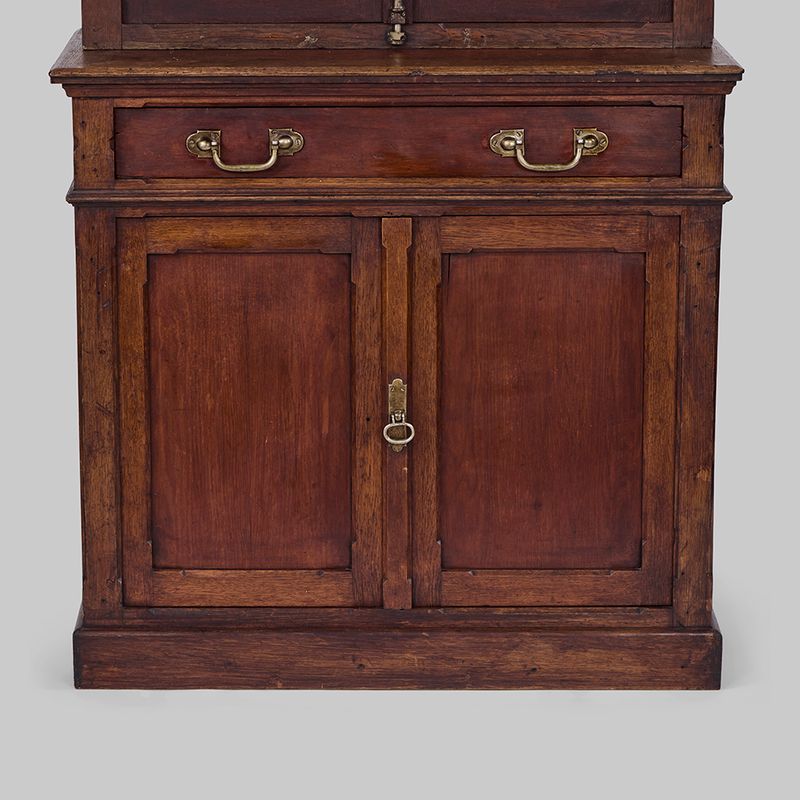 Tall Antique Cabinet with Glass Doors