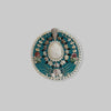 Mini Teal Round Shell Panel by Lulu DK