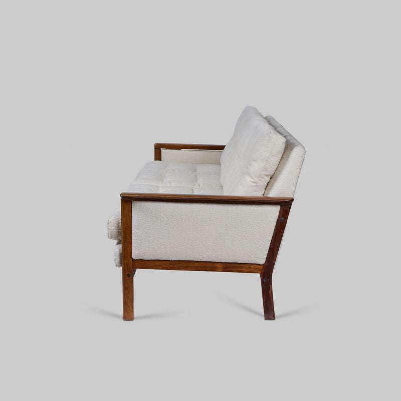 Vintage Mid-Century Sofa with Rosewood Frame