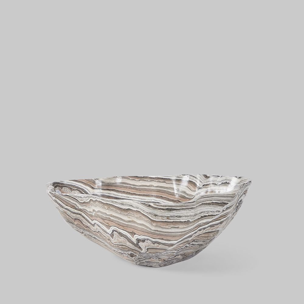 Grey & Blush Onyx Bowl