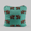 Clare Louise Frost Emerald Leopards Turkish Corner Pillow