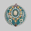 Teal Round Shell Panel by Lulu DK