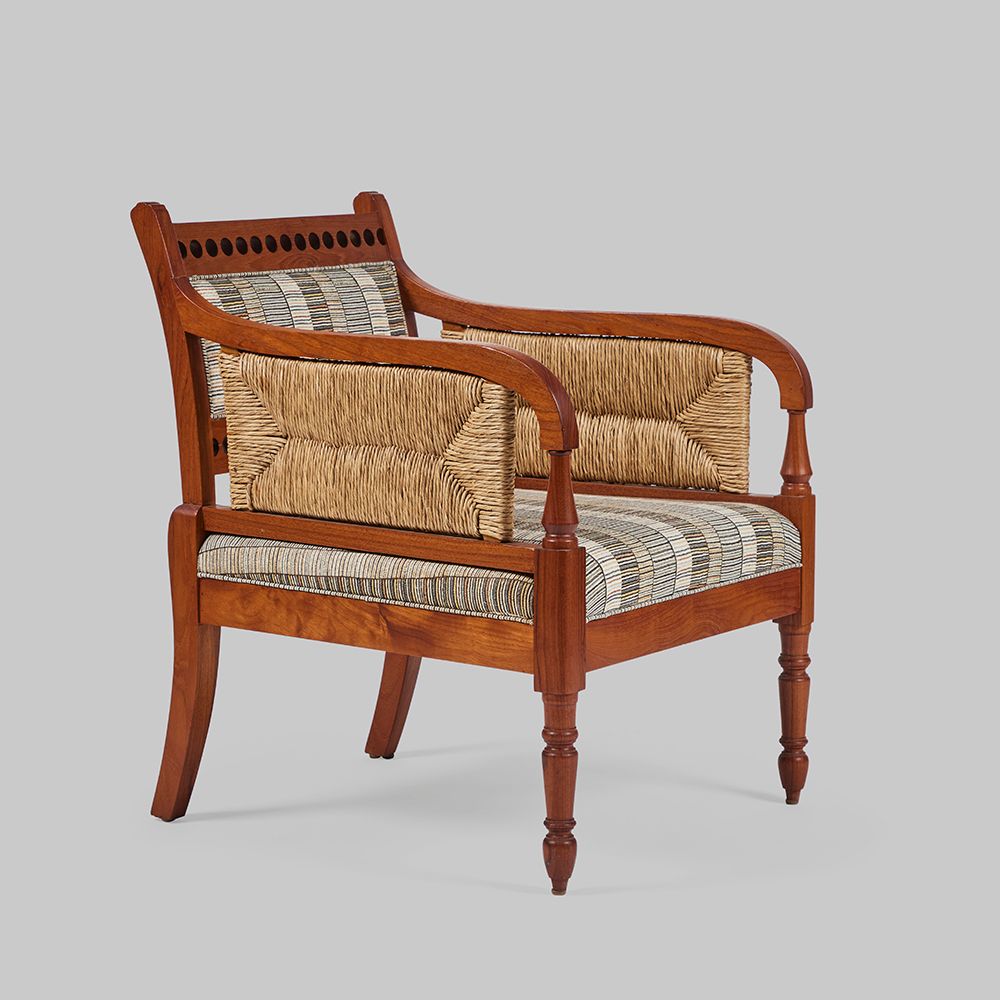 Harbinger by Hand - Oslo Armchair with Rush Sides