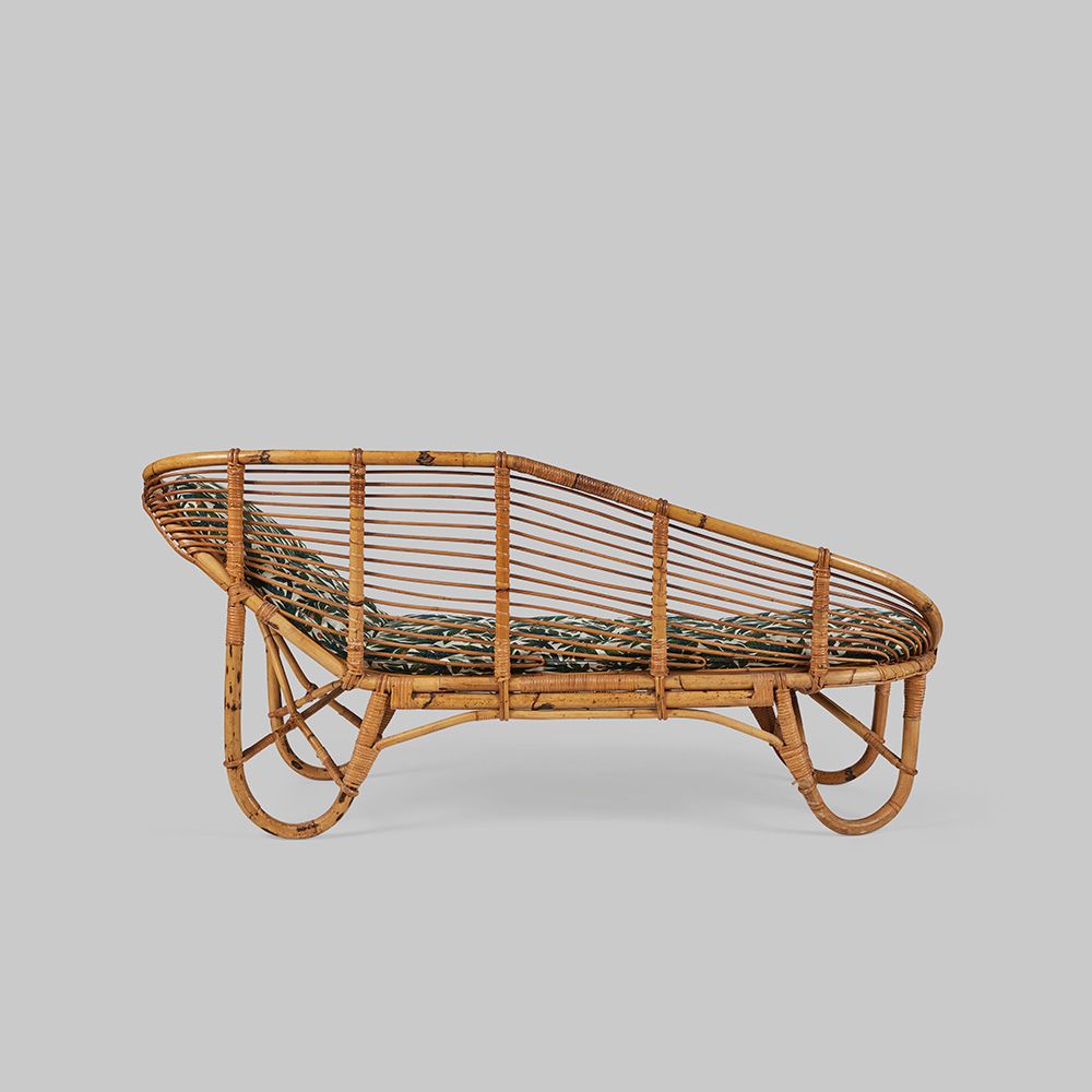 Vintage Rattan Daybed c.1960