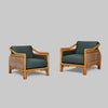 Vintage Pair of Rattan Armchairs