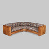 Vintage Exposed Pine Frame Sectional Sofa