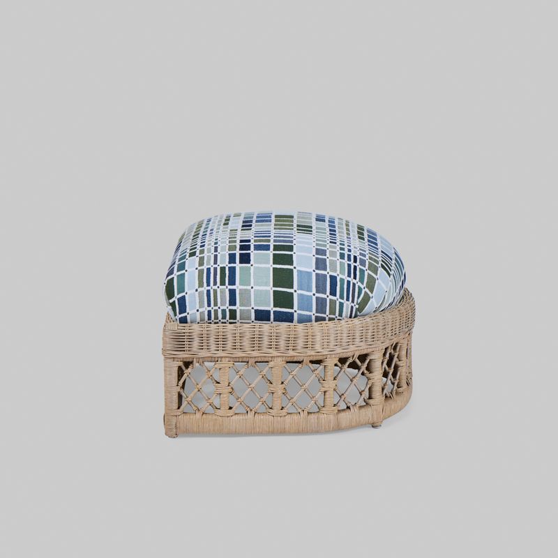 Vintage Ficks Reed Scallop Back Rattan Lounge Set