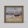Vintage Mid-Century Coastal Oil Painting Signed "CK"
