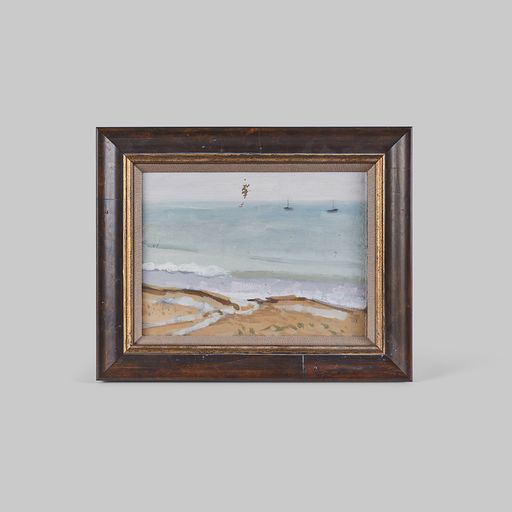 Small Vintage Seascape Painting