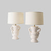 Pair of Ysolde Plaster Table Lamps by Dorian Caffot de Fawes
