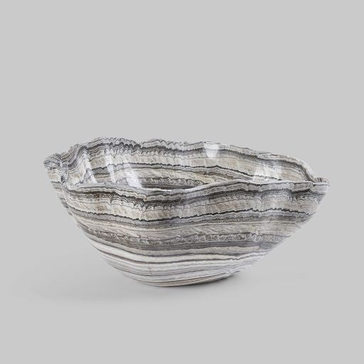 Grey Striped Onyx Bowl