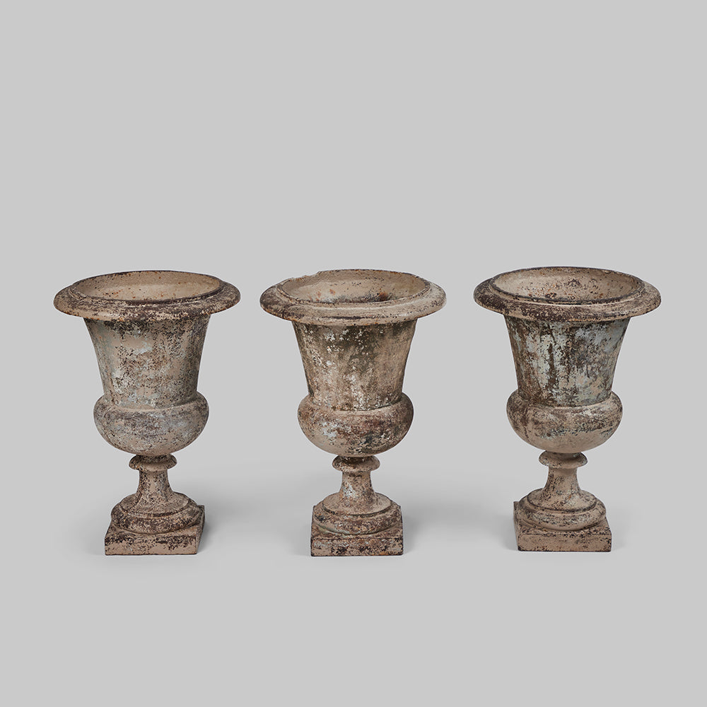 Set of 3 Metal Urns