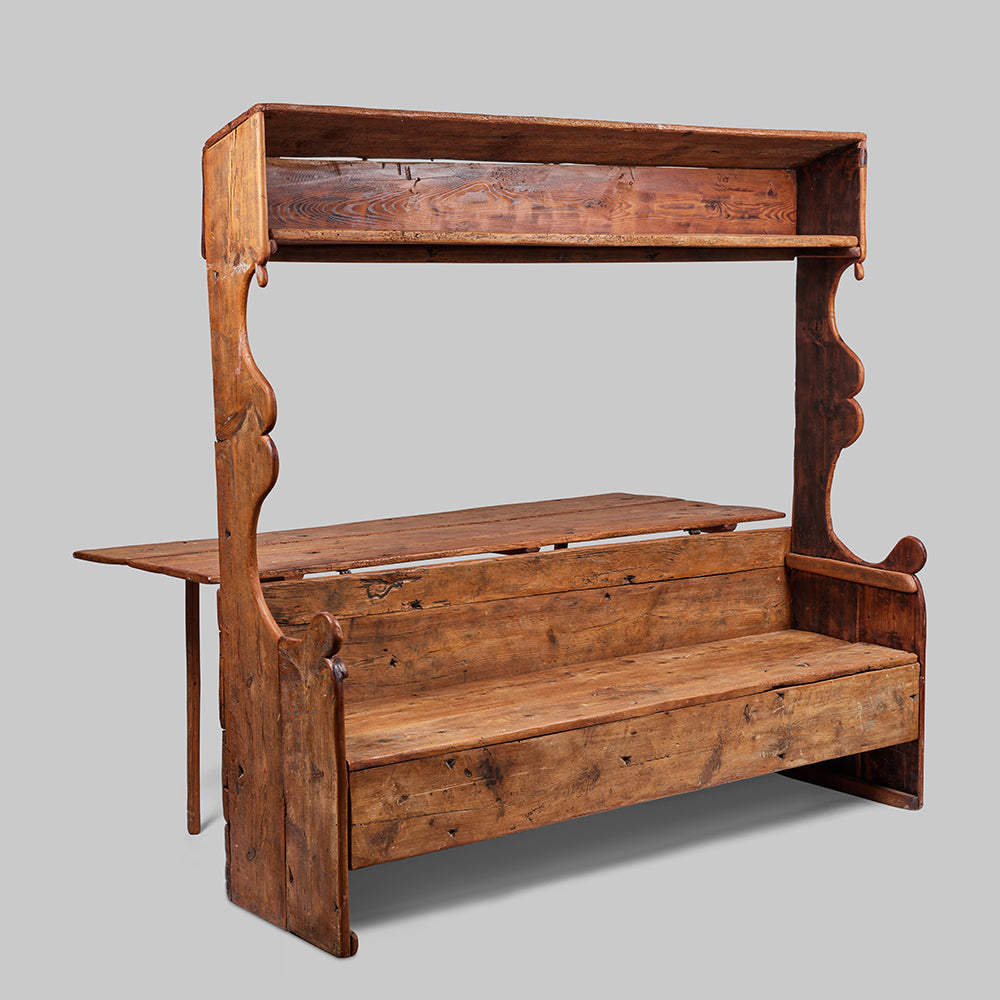 Antique Catalan Convertible Bench Table