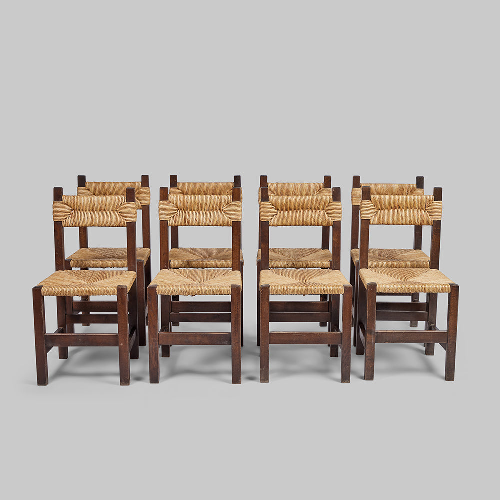 Set of Vintage Rush Dining Chairs