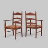 Rustic Armchairs w/ Rush Seats
