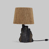 Slate Table Lamp w/Rope Shade